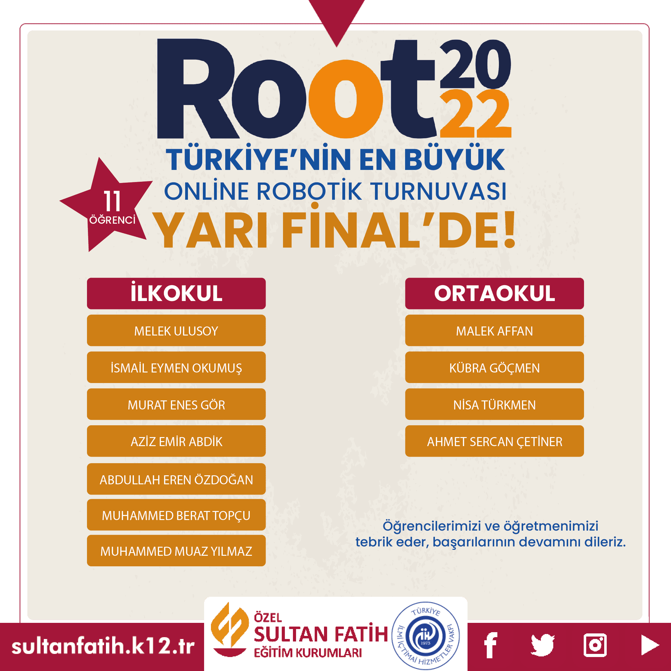 Root2022'de Yarı Finaldeyiz