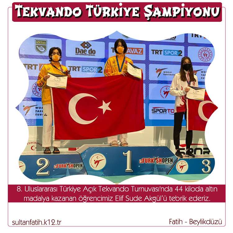 TEKVANDO TÜRKİYE ŞAMPİYONU