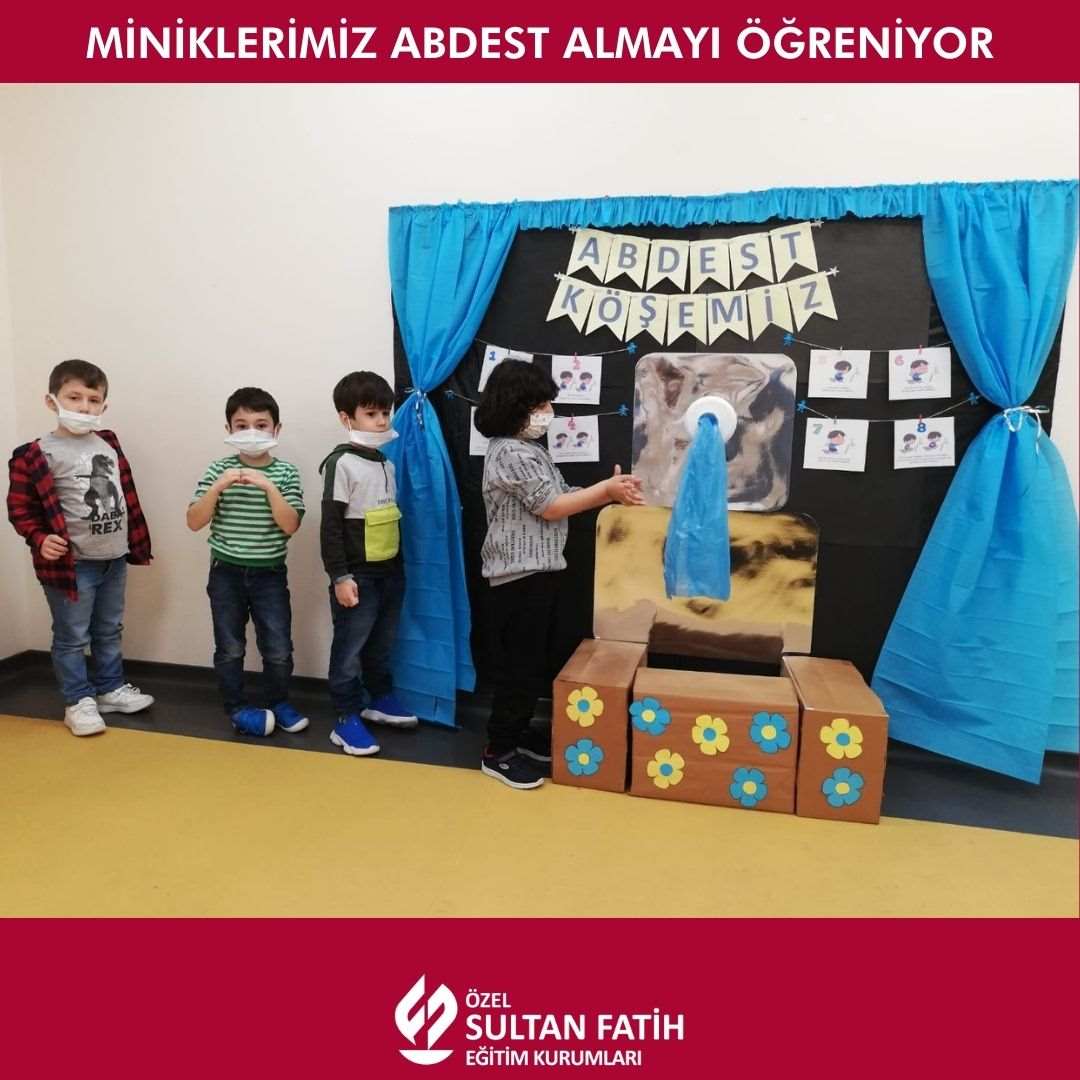 Miniklerimiz abdest almayı öğreniyor