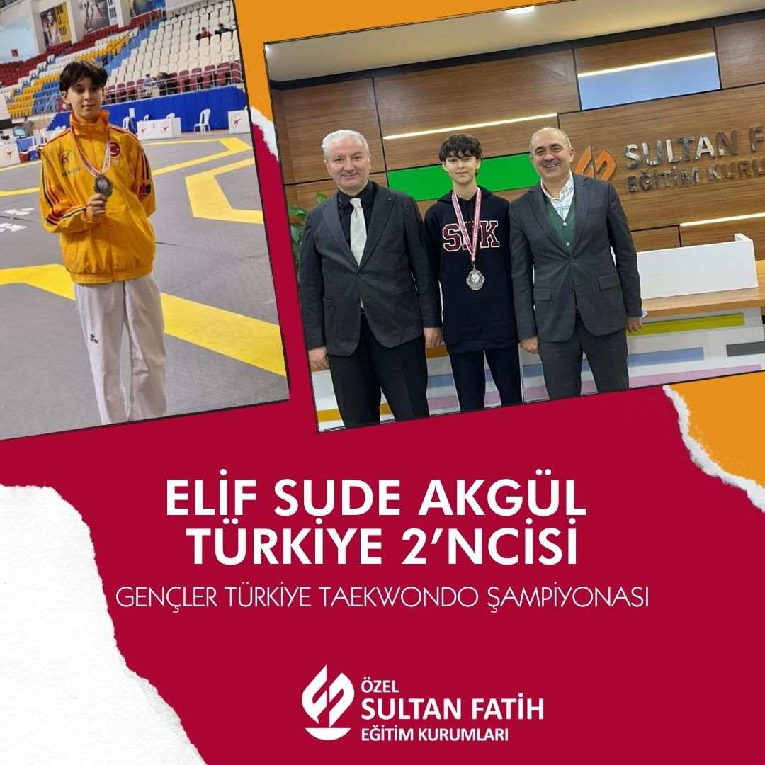 Elif Sude Akgül Türkiye 2’ncisi 