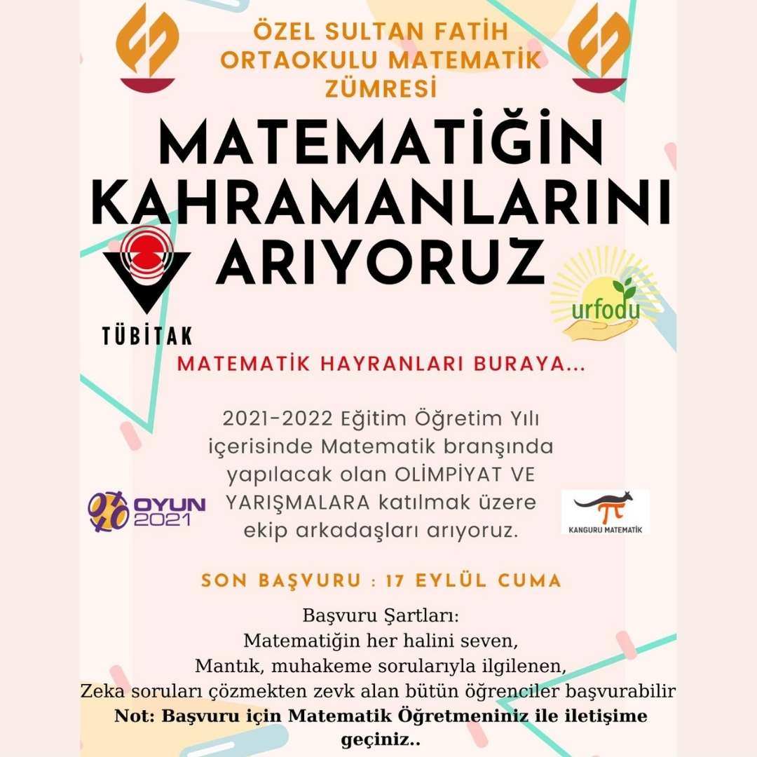 Matematiğin Kahramanlarını Arıyoruz